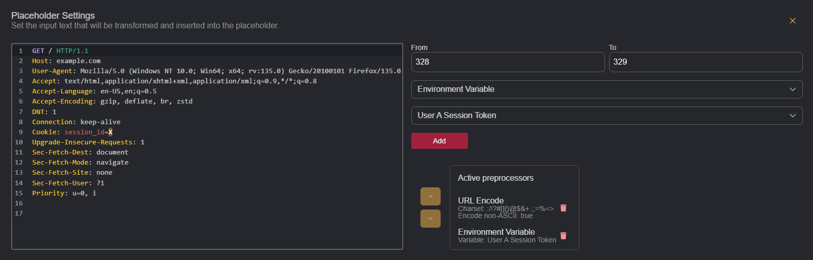 Adding a custom environment variable.
