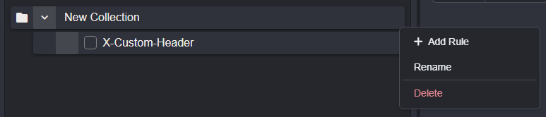 Match and replace Collection rules list.