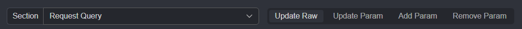 Request query actions.