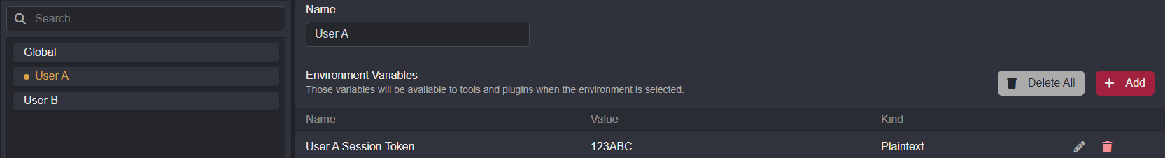 Custom environment.
